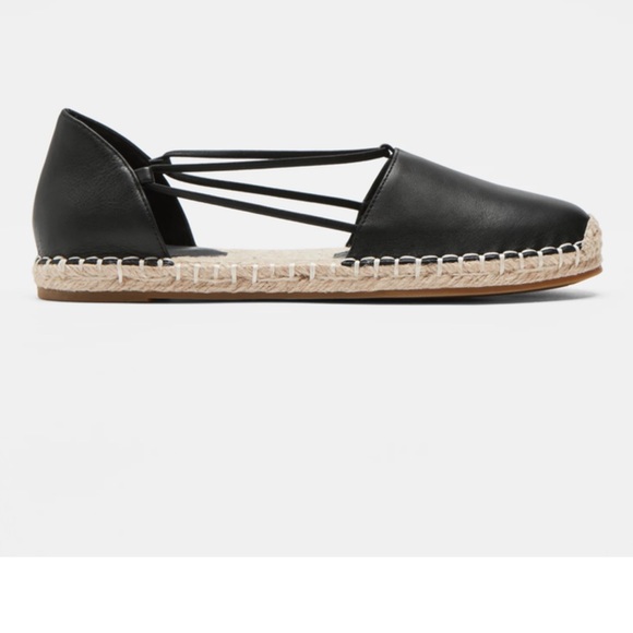 Black espadrille flat, size 11, worn once. - Picture 4 of 4